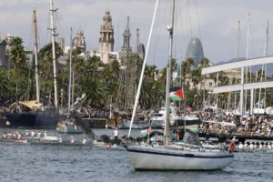 Global Sumud flotilla departs Barcelona to challenge Israeli blockade on Gaza