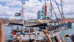 Humanitarian flotilla to Gaza reports nine drone attacks off Greek coast