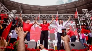Rixi Moncada emphasizes people's voice in vision for Honduras' future at Trojes rally