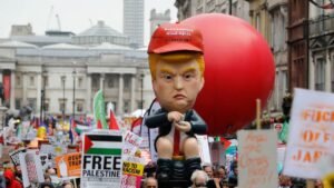 Thousands protest in London against Donald Trump during official UK visit