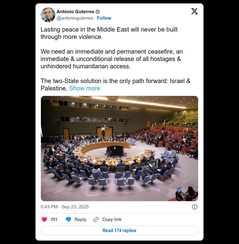 Trump criticizes European migration, energy policies and Palestinian recognition during UN speech