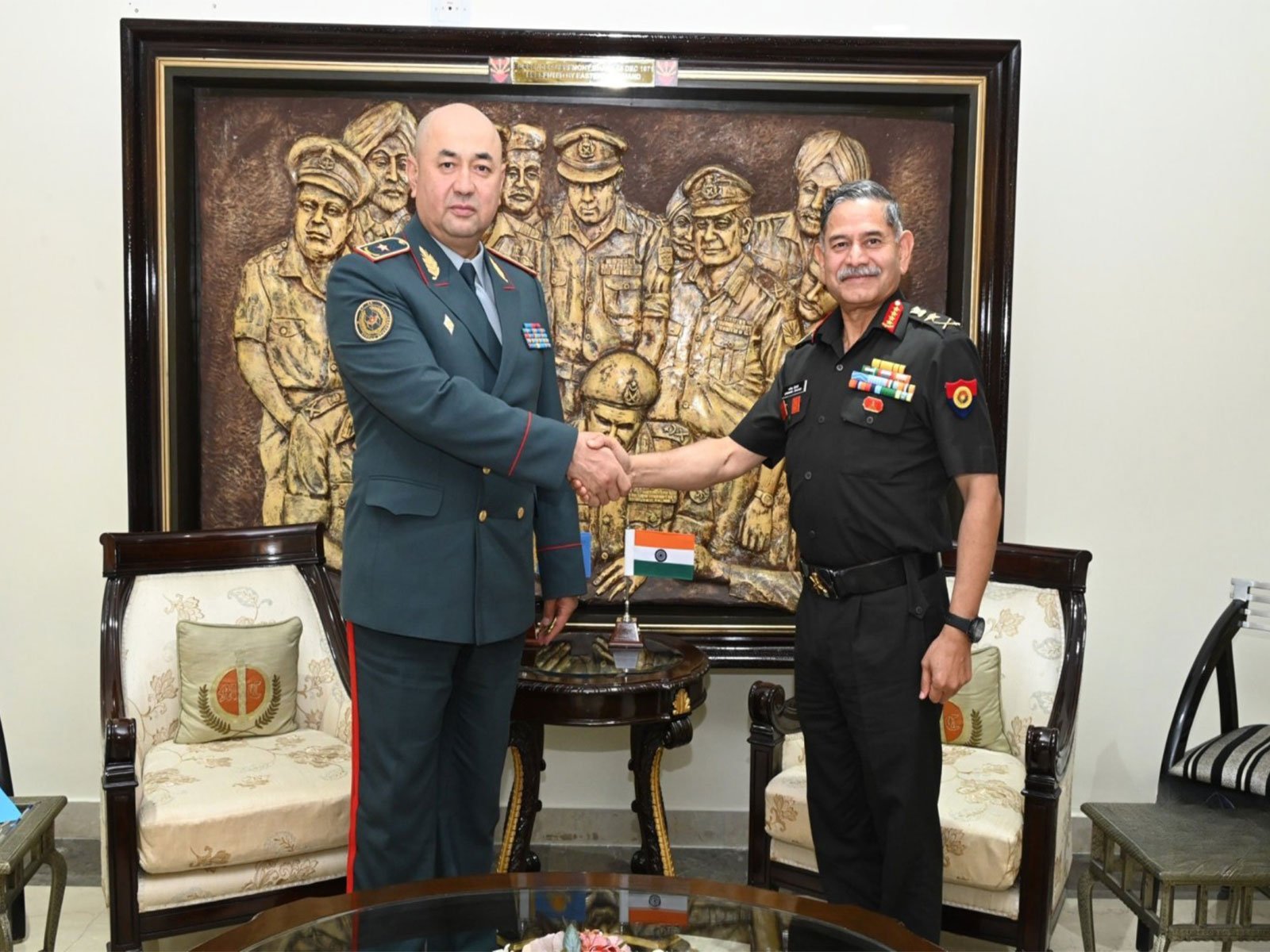 General Upendra Dwivedi and Kazakhstan counterpart reaffirm defense partnership at UN conference