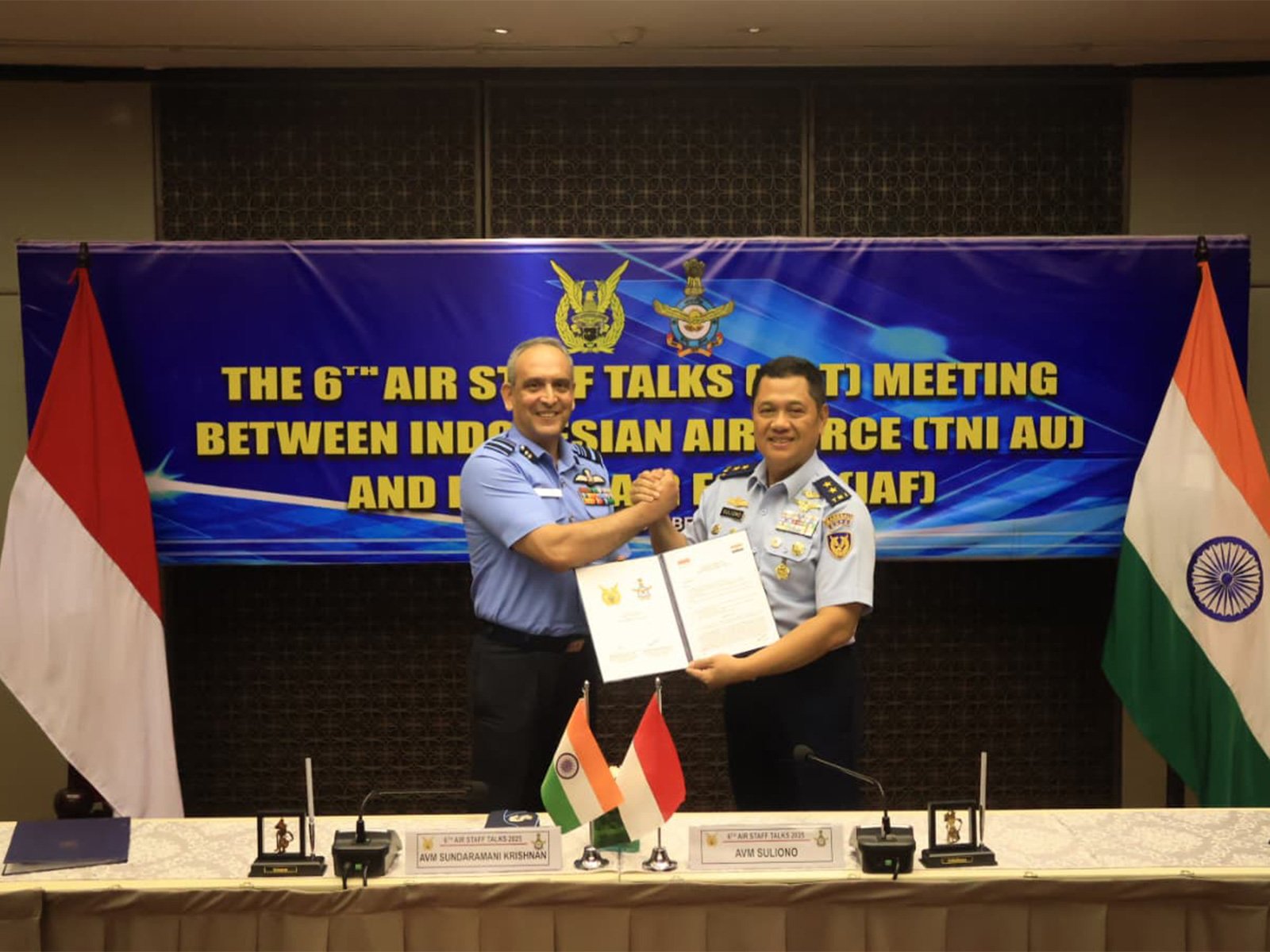 India and Indonesia enhance military cooperation through sixth round of air force staff talks