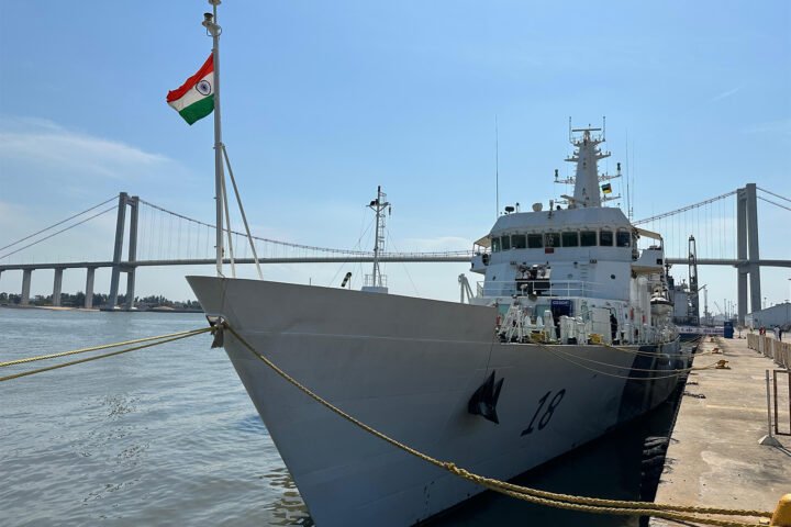 Indian coast guard ship Sachet delivers 20 tonnes of humanitarian aid to Mozambique