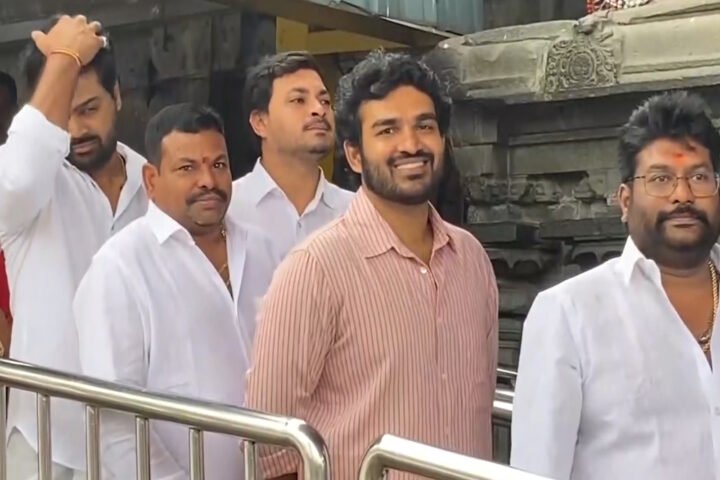 Kiran Abbavaram visits Tirumala temple ahead of K-Ramp film release