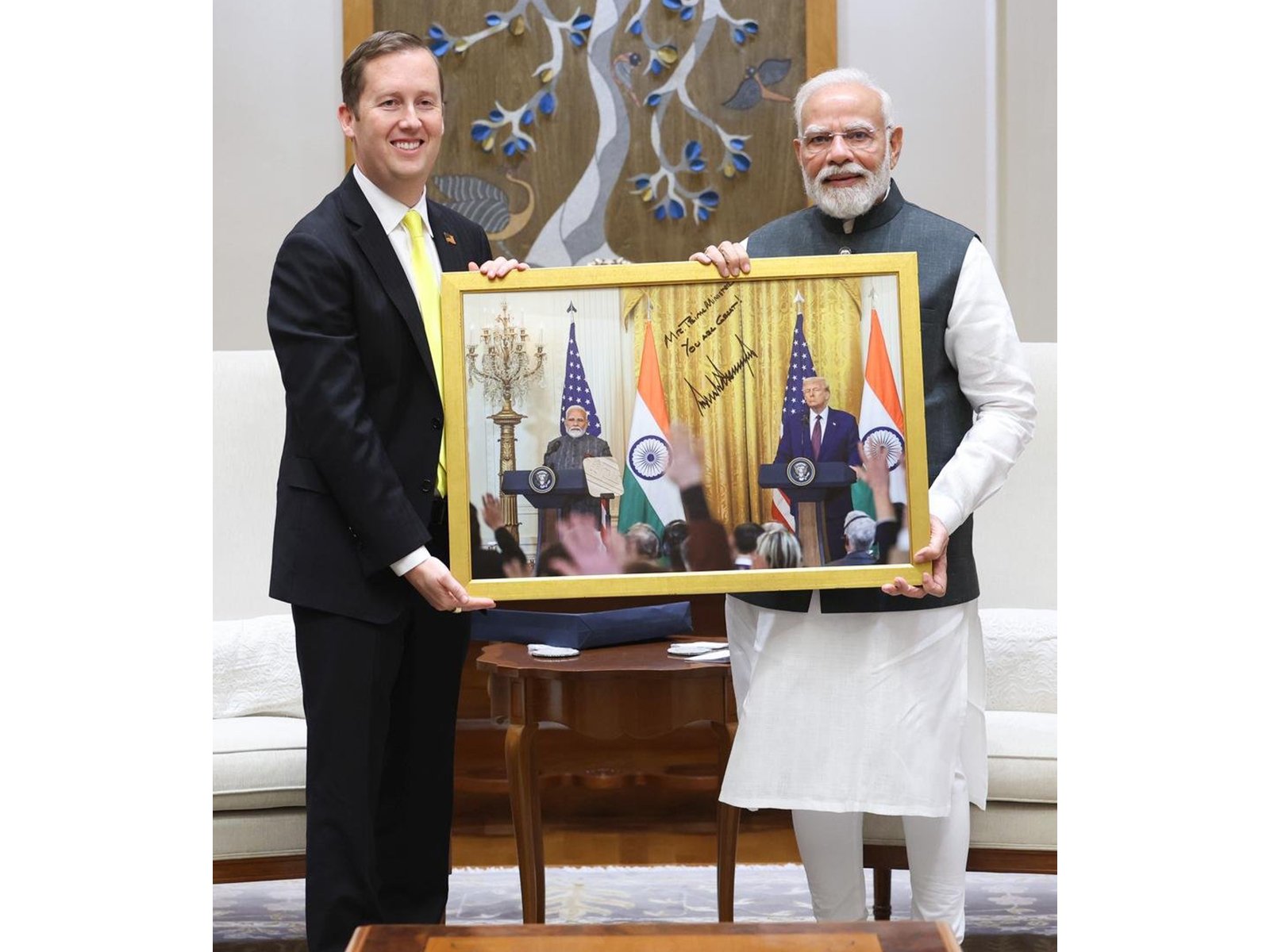 Prime Minister Modi meets US Ambassador-designate Sergio Gor to discuss strengthening bilateral ties