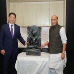 Rajnath Singh meets Mongolian president Ukhnaa, presents Khiching Stone Buddha as a cultural gift