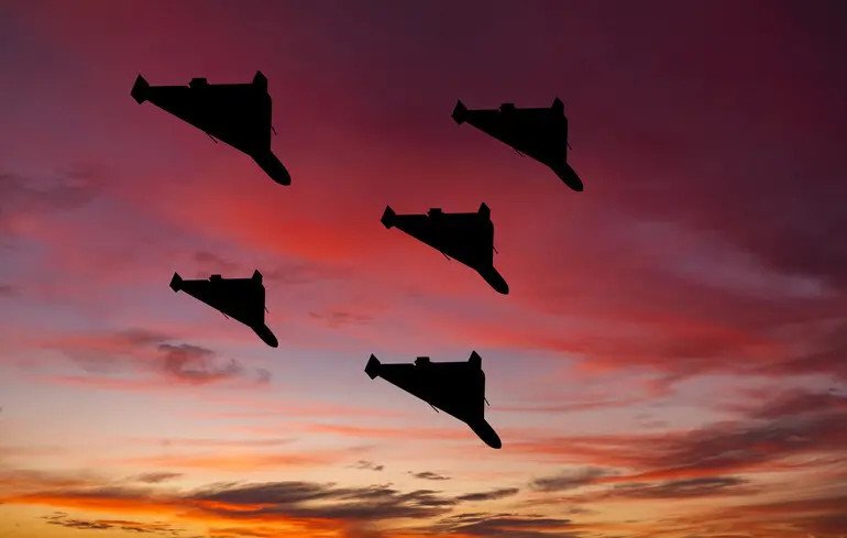 Russian drones launch over Ukraine, with more than a quarter hitting targets
