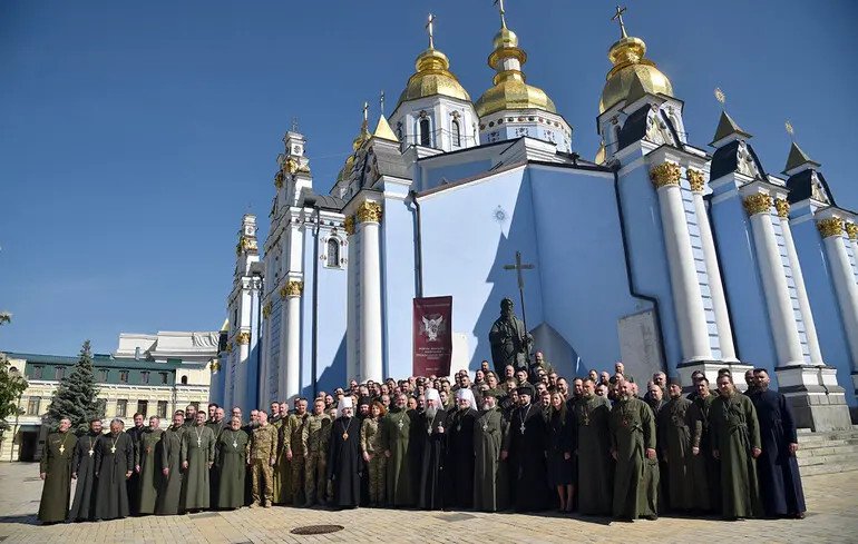 Ukraine honors military chaplains for their support of soldiers and families during wartime