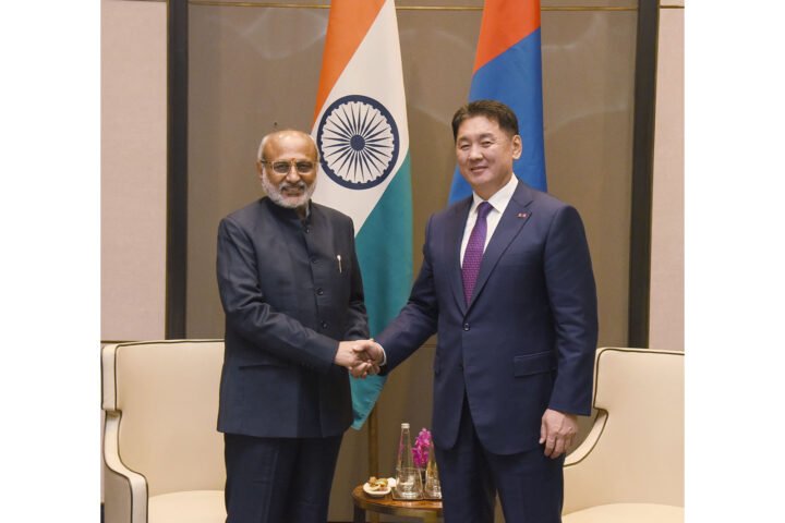 Vice President Radhakrishnan meets Mongolian President to discuss bilateral relations
