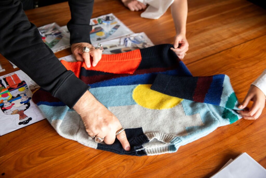 Walter Van Beirendonck launches sustainable sweater collection with JBC in Belgium